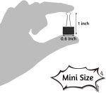 120 Pack Mini Binder Clips, Black Binder Clips, Small Paper Clips 15mm 5/8 Inch. Micro Size Office Clips for Home School Office and Business. - Image 2
